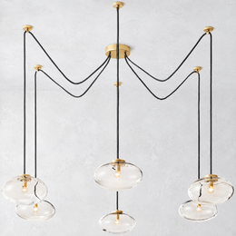 Bratle Clear Glass Suspended Chandelier 84