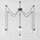 Bratle Clear Glass Suspended Chandelier 84