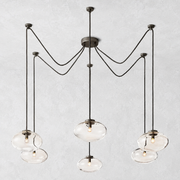 Bratle Clear Glass Suspended Chandelier 84