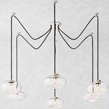 Bratle Clear Glass Suspended Chandelier 84