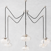 Bratle Clear Glass Suspended Chandelier 84