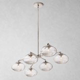 Bratle Clear Glass Mobile Linear Chandelier