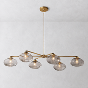Bratle Clear Glass Mobile Linear Chandelier