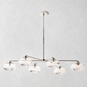 Bratle Clear Glass Mobile Linear Chandelier