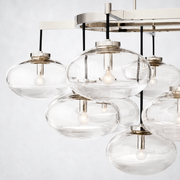 Bratle Clear Glass Linear Chandelier 54