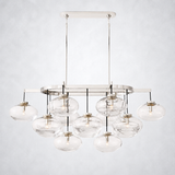 Bratle Clear Glass Linear Chandelier 54