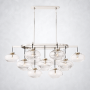 Bratle Clear Glass Linear Chandelier 54