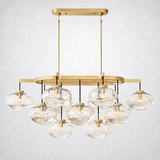 Bratle Clear Glass Linear Chandelier 54