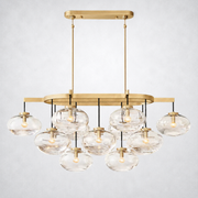 Bratle Clear Glass Linear Chandelier 54