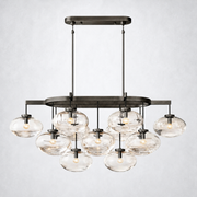 Bratle Clear Glass Linear Chandelier 54