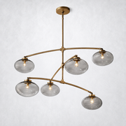 Bratle Clear Glass Mobile Round Chandelier