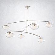 Bratle Clear Glass Mobile Round Chandelier