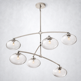 Bratle Clear Glass Mobile Round Chandelier