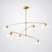 Bratle Clear Glass Mobile Round Chandelier