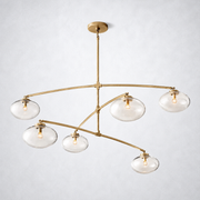Bratle Clear Glass Mobile Round Chandelier