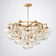 Bratle Clear Glass Round Chandelier 48