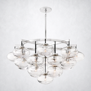 Bratle Clear Glass Round Chandelier 48