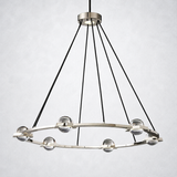 Coikle Crystal Ball Round Chandelier 36