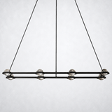 Coikle Crystal Ball Rectangular Chandelier 54