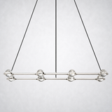 Coikle Crystal Ball Rectangular Chandelier 54