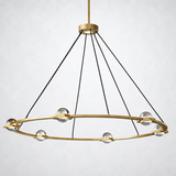 Coikle Crystal Ball Round Chandelier 48