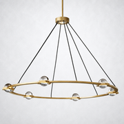 Coikle Crystal Ball Round Chandelier 48