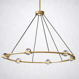 Coikle Crystal Ball Round Chandelier 48