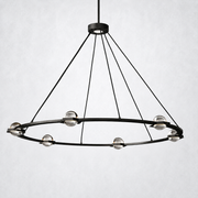 Coikle Crystal Ball Round Chandelier 48