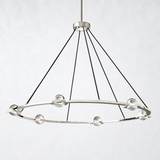 Coikle Crystal Ball Round Chandelier 48