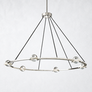 Coikle Crystal Ball Round Chandelier 48