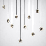 Coikle Crystal Ball Linear Chandelier 54