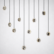 Coikle Crystal Ball Linear Chandelier 54