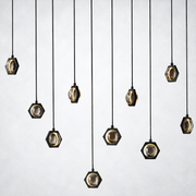 Coikle Crystal Ball Linear Chandelier 54