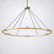 Coikle Crystal Ball Round Chandelier 60