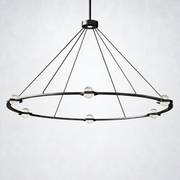 Coikle Crystal Ball Round Chandelier 60