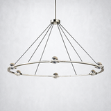 Coikle Crystal Ball Round Chandelier 60