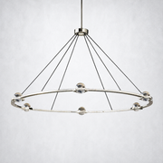 Coikle Crystal Ball Round Chandelier 60