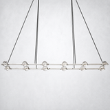 Coikle Crystal Ball Rectangular Chandelier 72