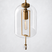 Furelit Brass Small Wall Sconce Glass Shade