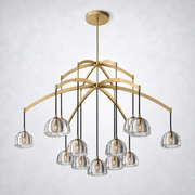 Hemisp Glass Round Chandelier 60
