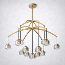 Hemisp Glass Round Chandelier 60