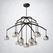 Hemisp Glass Round Chandelier 60