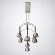 Hemisp Glass Linear Chandelier 54