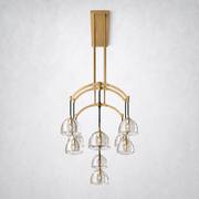 Hemisp Glass Linear Chandelier 54