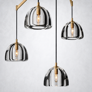 Hemisp Glass Linear Chandelier 72