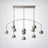 Hemisp Glass Linear Chandelier 72