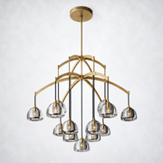 Hemisp Glass Round Chandelier 48
