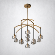 Hemisp Glass Round Chandelier 48