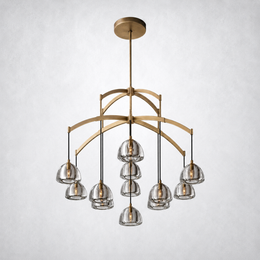 Hemisp Glass Round Chandelier 48
