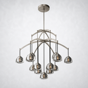 Hemisp Glass Round Chandelier 48